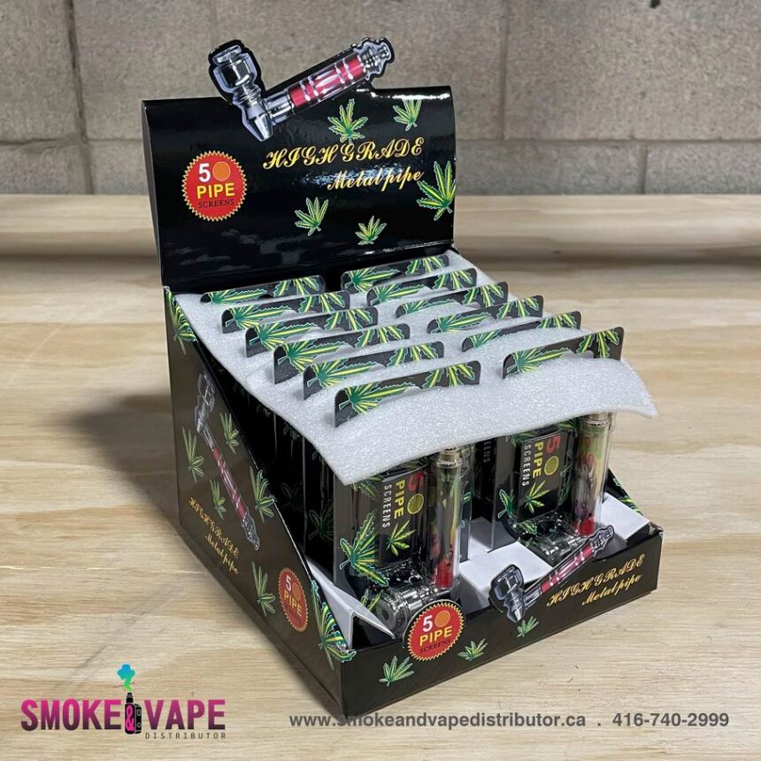 Tobacco Pipe with Screen Smoke and Vape Distributor